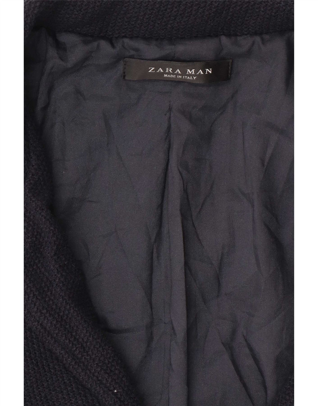 Zara Abrigo para hombre ES 36 Small Azul marino