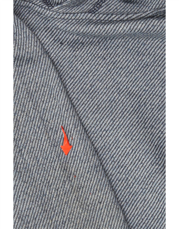 Saltrock Mens Hoodie Jumper Small Blue Pinstripe Polyester