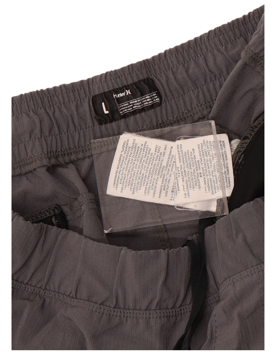 HURLEY Mens Sport Shorts Large  Grey Polyester