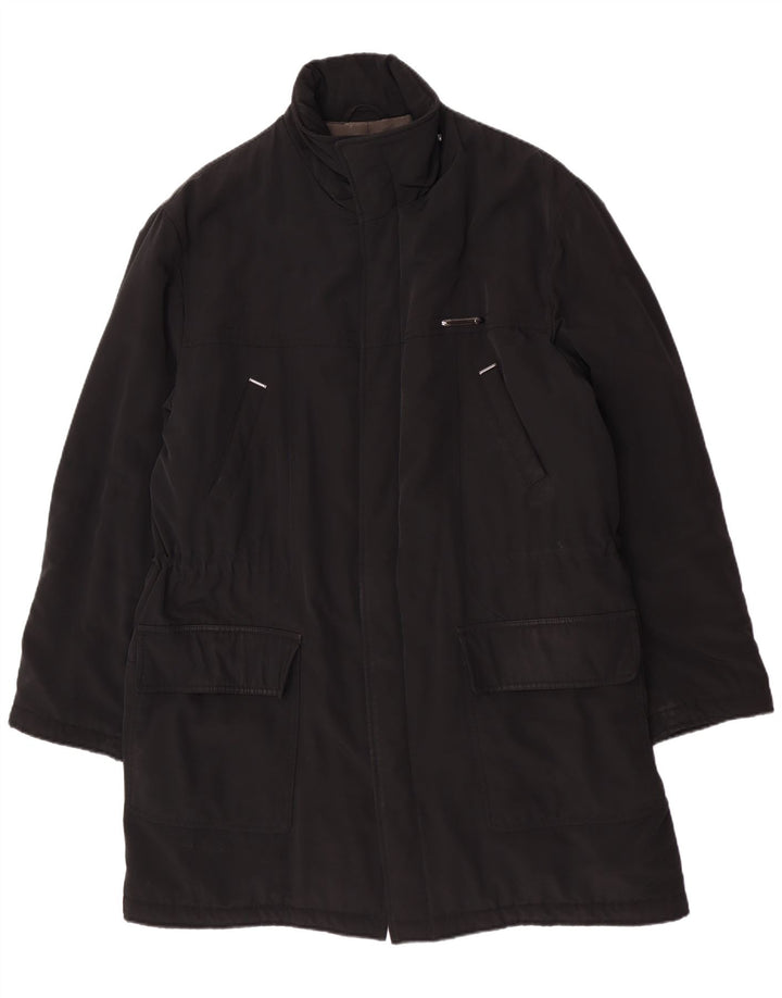 Palton Piero Guidi pentru bărbați UK 42 XL poliester negru