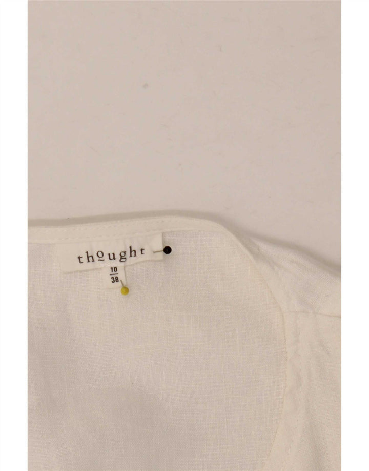 Thought Womens Cardigan Top UK 10 Small White