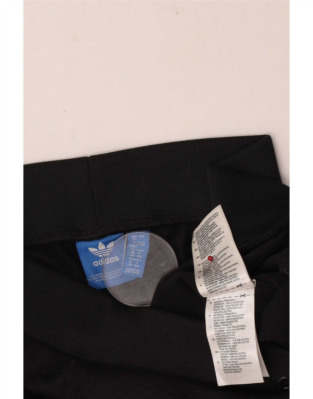 Adidas Damen Graphic Trainingshose UK 12 Medium Schwarz Polyester