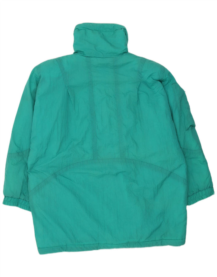 Vintage Womens Oversized Padded Coat EU 46 XL Green Nylon