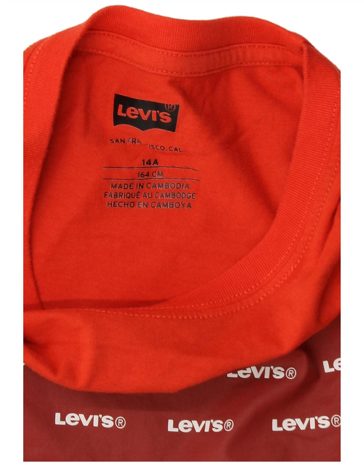 Levi's Boys Graphic T-Shirt Top 13-14 Years Orange