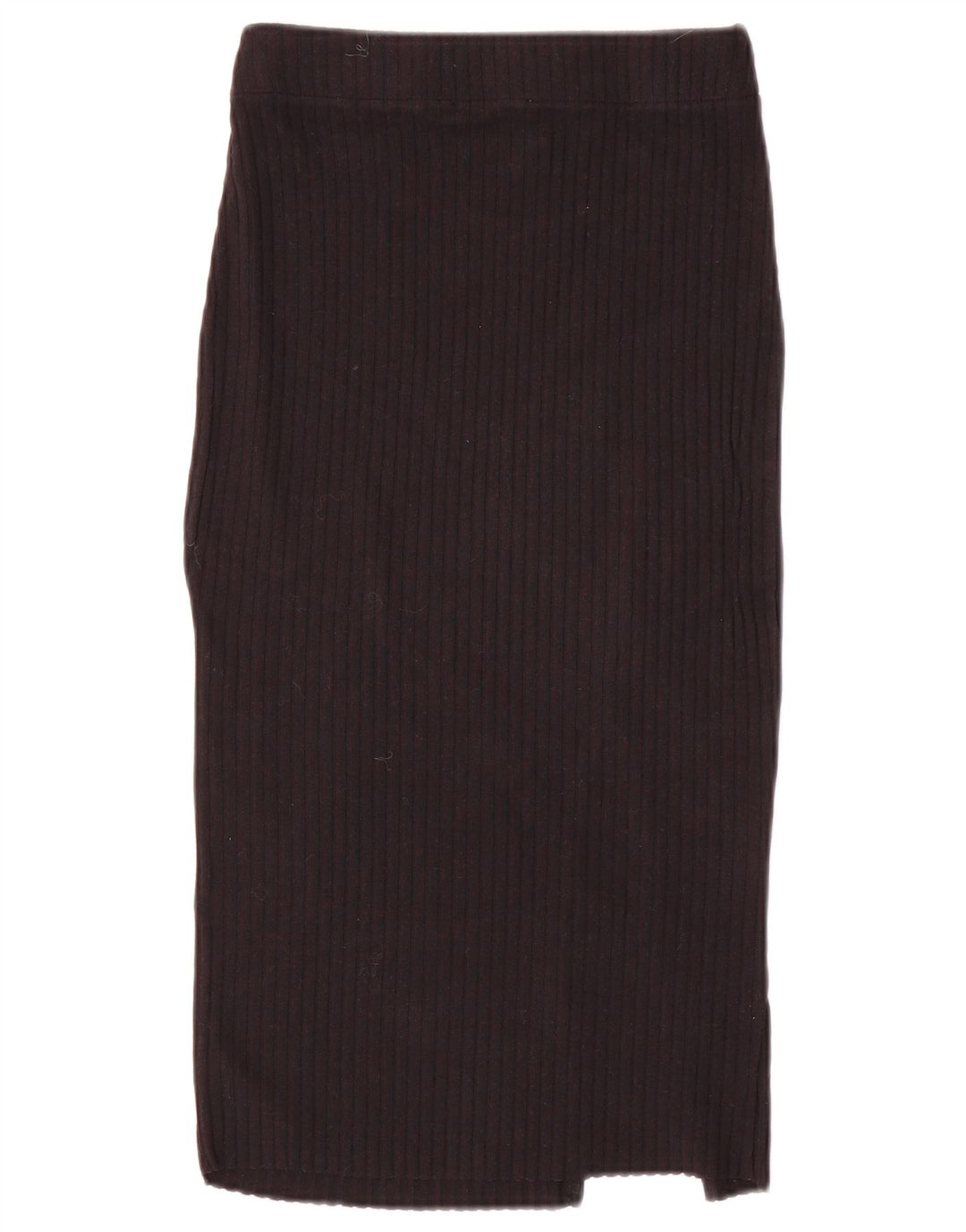 Zara Womens Knit Midi Skirt Small W26 Black