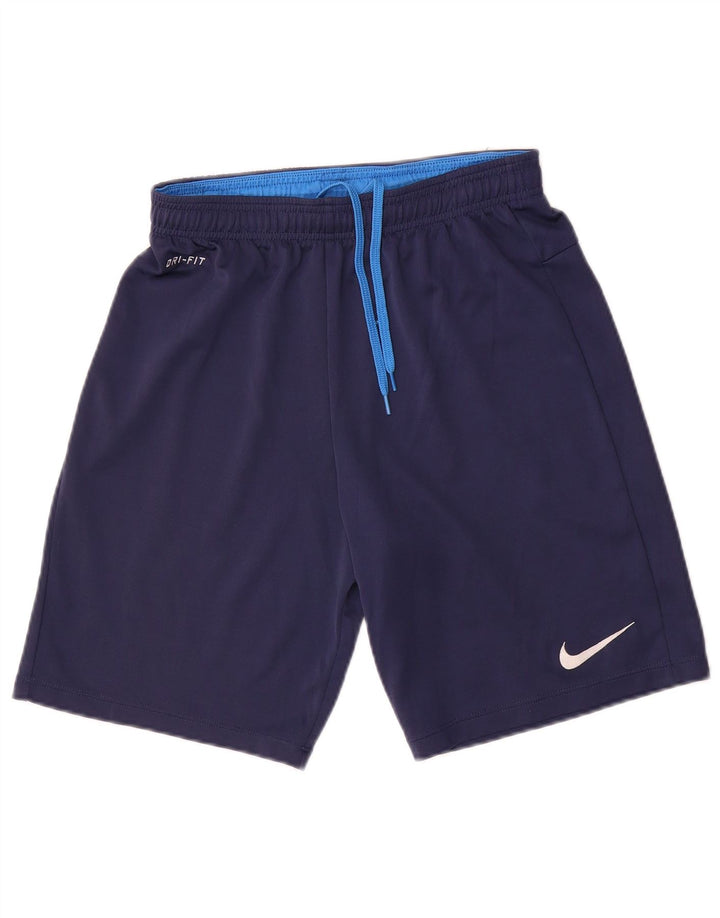 Nike Short de sport Dri Fit pour homme en polyester bleu marine moyen
