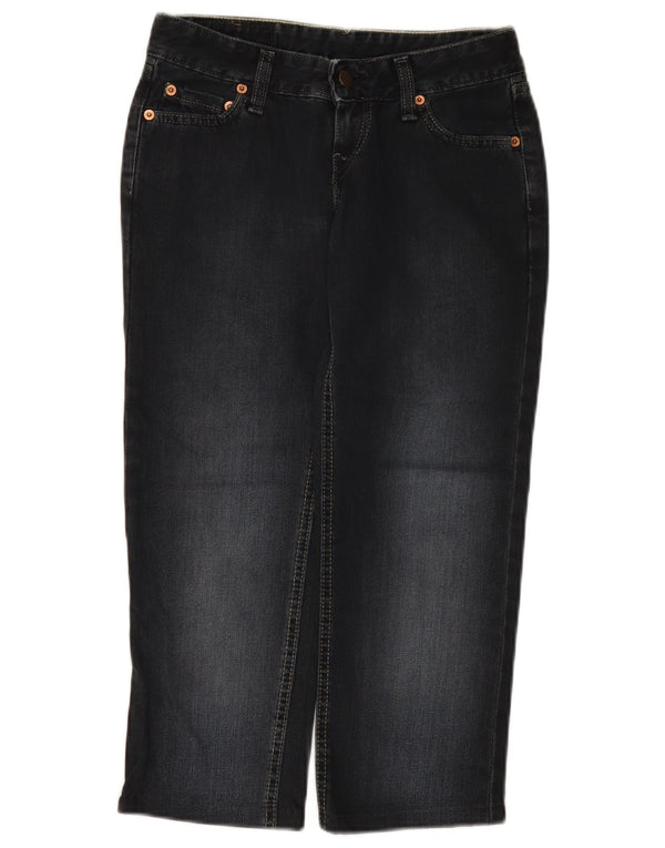 Jeans Capri a vita bassa 557 da donna Levi's W25 L22 cotone nero