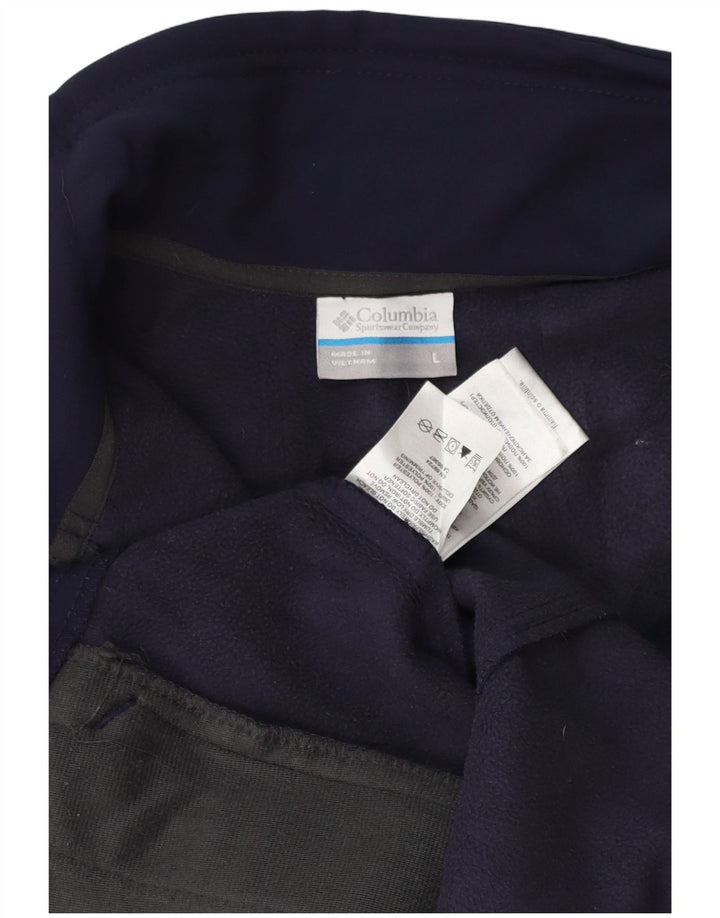 COLUMBIA Womens Omni-Shield Bomber Jacket UK 16 Large Navy Blue Polyester