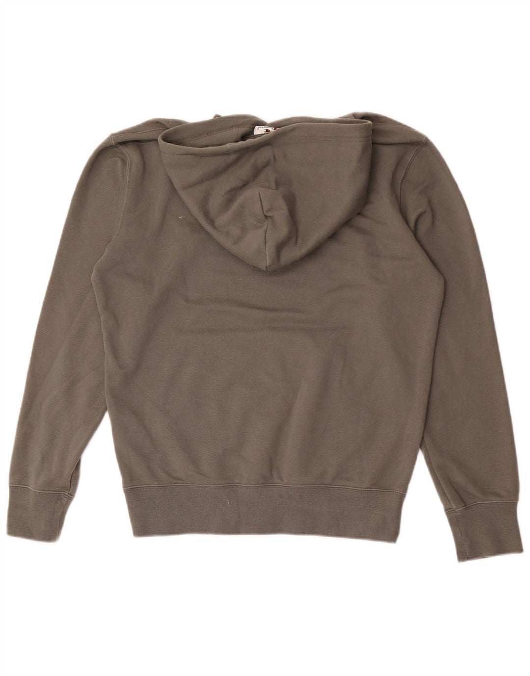 CHAMPION Mens Graphic Hoodie Jumper Medium Khaki Cotton