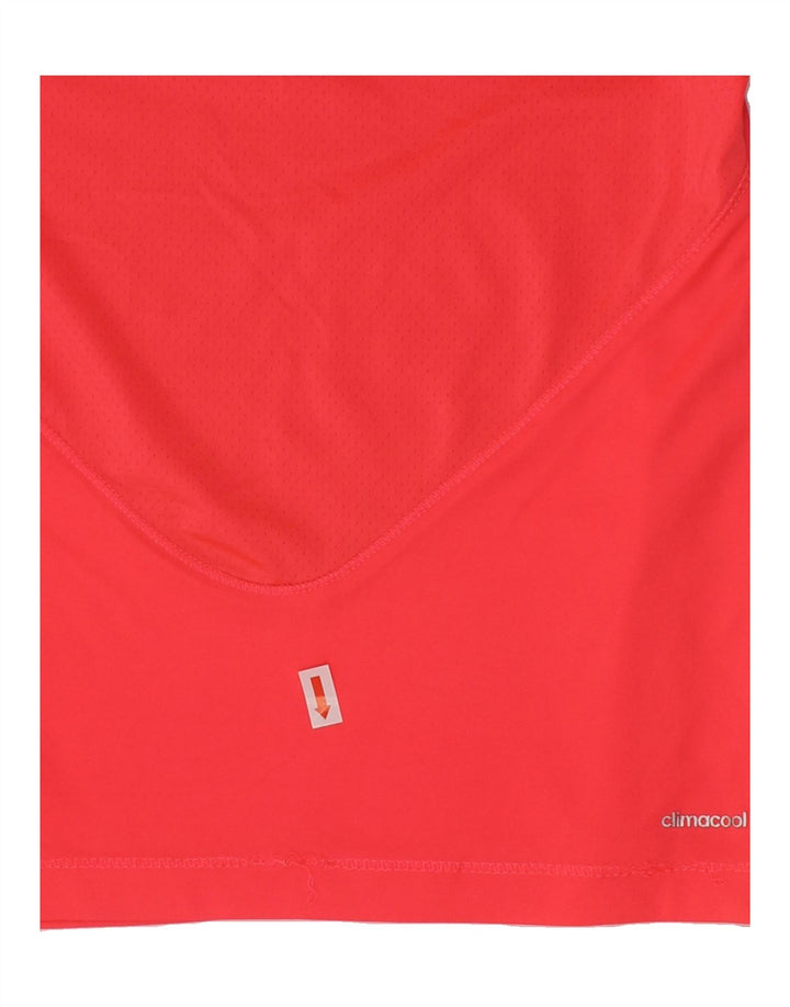 ADIDAS Girls Climacool T-Shirt Top 7-8 Years Pink Polyester Vintage Adidas and Second-Hand Adidas from Messina Hembry 