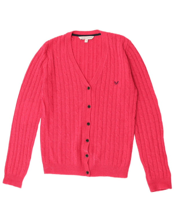 Crew Clothing Damen-Cardigan-Pullover UK 14 Large Pink Acrylic