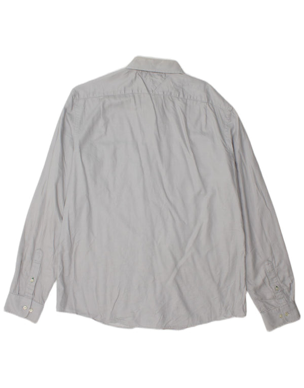 Tommy Hilfiger Chemise slim fit pour homme Taille 17 XL Gris