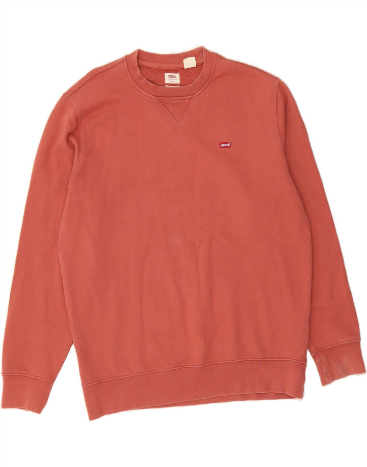 LEVI'S Mens Standard Sweatshirt Jumper Medium Red Cotton Vintage Levi's and Second-Hand Levi's from Messina Hembry 