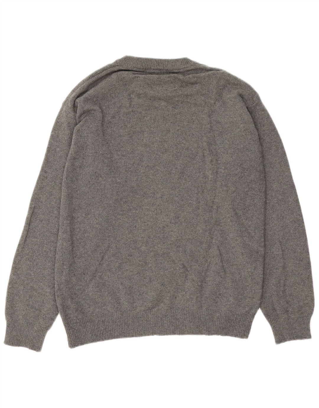 Marlboro Classics Maglione girocollo da uomo in lana grigia grande