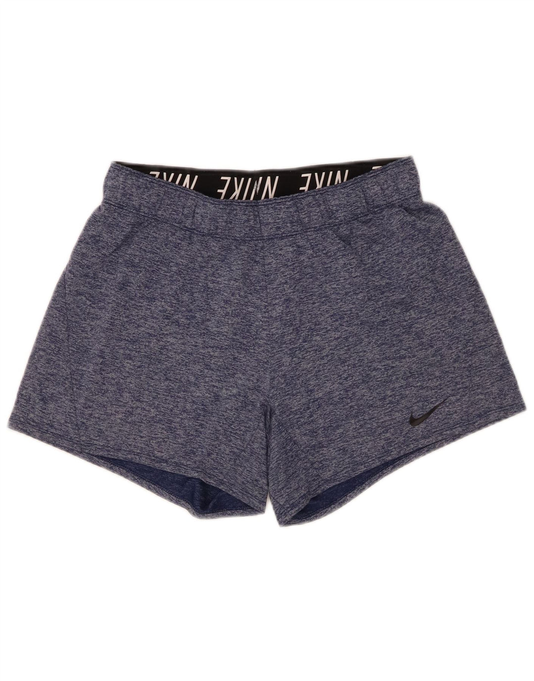 Nike Womens Dri Fit Sport Shorts UK 10 Small Blue Flecked Polyester