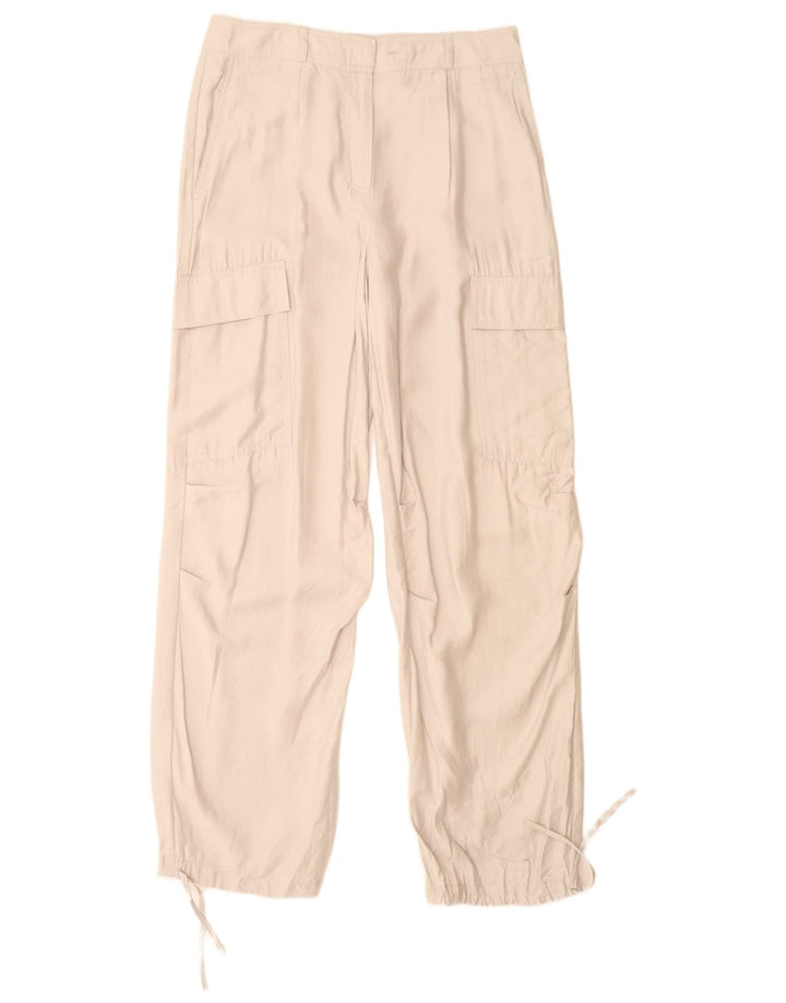 Marks & Spencer Womens Joggers Cargo Trousers UK 12 Medium W30 L32 Grey