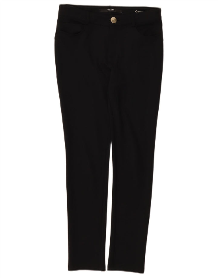 Guess Womens Slim Casual Trousers W28 L27 Black
