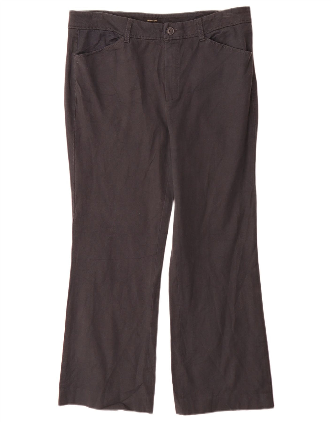 Massimo Dutti Womens Bootcut Casual Trousers EU 42 Large W32 L27 Grey