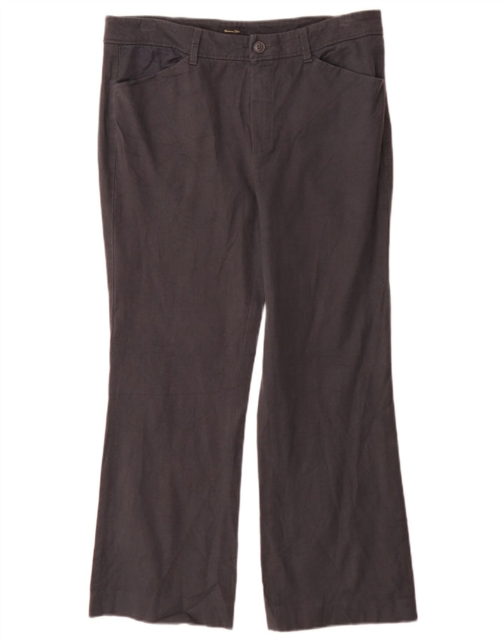 Massimo Dutti Womens Bootcut Casual Trousers EU 42 Large W32 L27 Grey