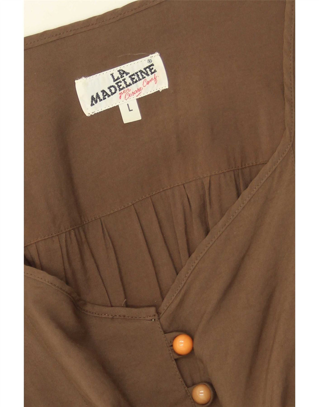 Abito lungo da donna La Madeleine UK 14 grande marrone