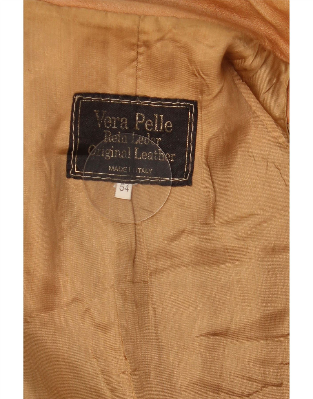Jachetă din piele vintage pentru bărbați IT 54 2XL din piele maro