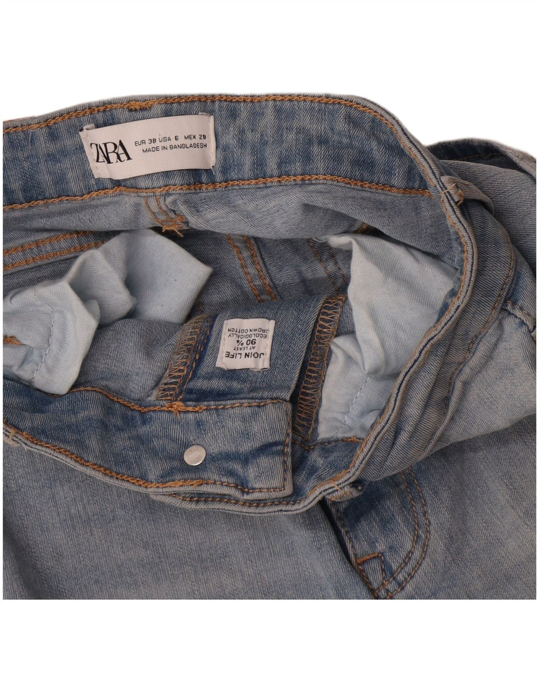Zara Womens Slim Jeans EU 38 Small W28 L26 Blue Cotton