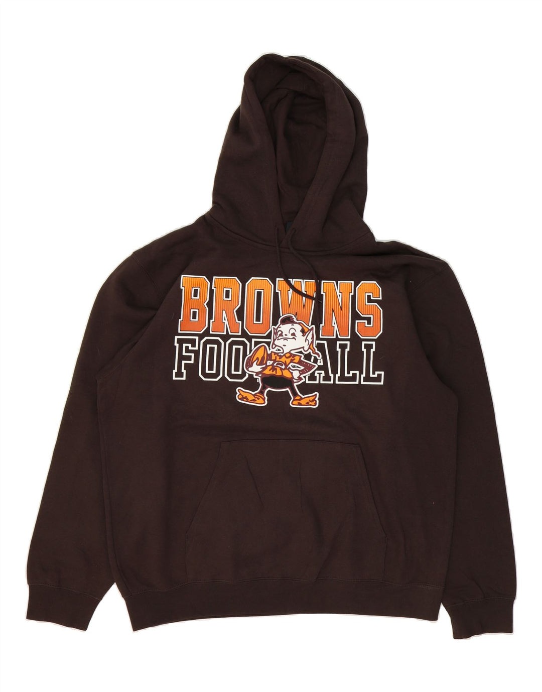 NFL Mens Graphic Hoodie Jumper XL Brown Cotton Vintage NFL and Second-Hand NFL from Messina Hembry 