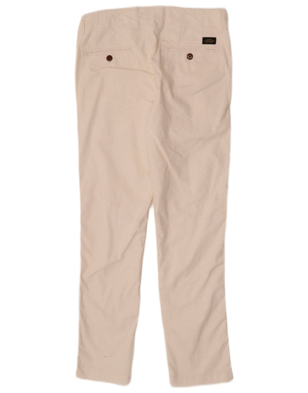 Мужские зауженные брюки-чиносы Superdry W30 L29 Off White Cotton