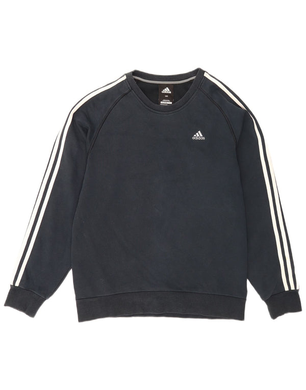 Adidas Mens Clima 365 Толстовка Джемпер Маленький Темно-Синий Хлопок