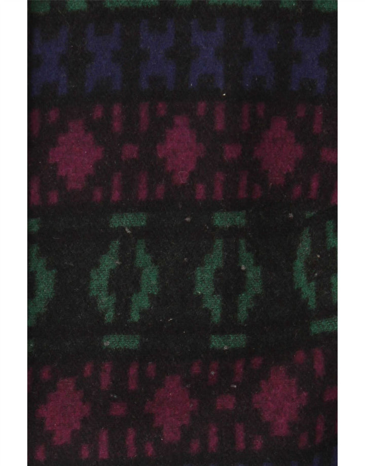 Vintage Womens Overcoat UK 26 5XL Multicoloured Geometric Wool