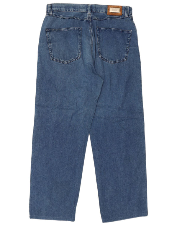 Hugo Boss férfi egyenes farmer W34 L28 kék pamut