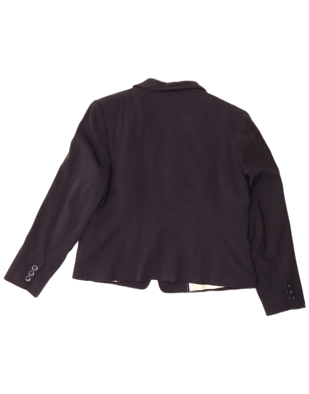 Marks & Spencer Veste blazer 1 bouton pour femme UK 18 XL Bleu marine Polyester