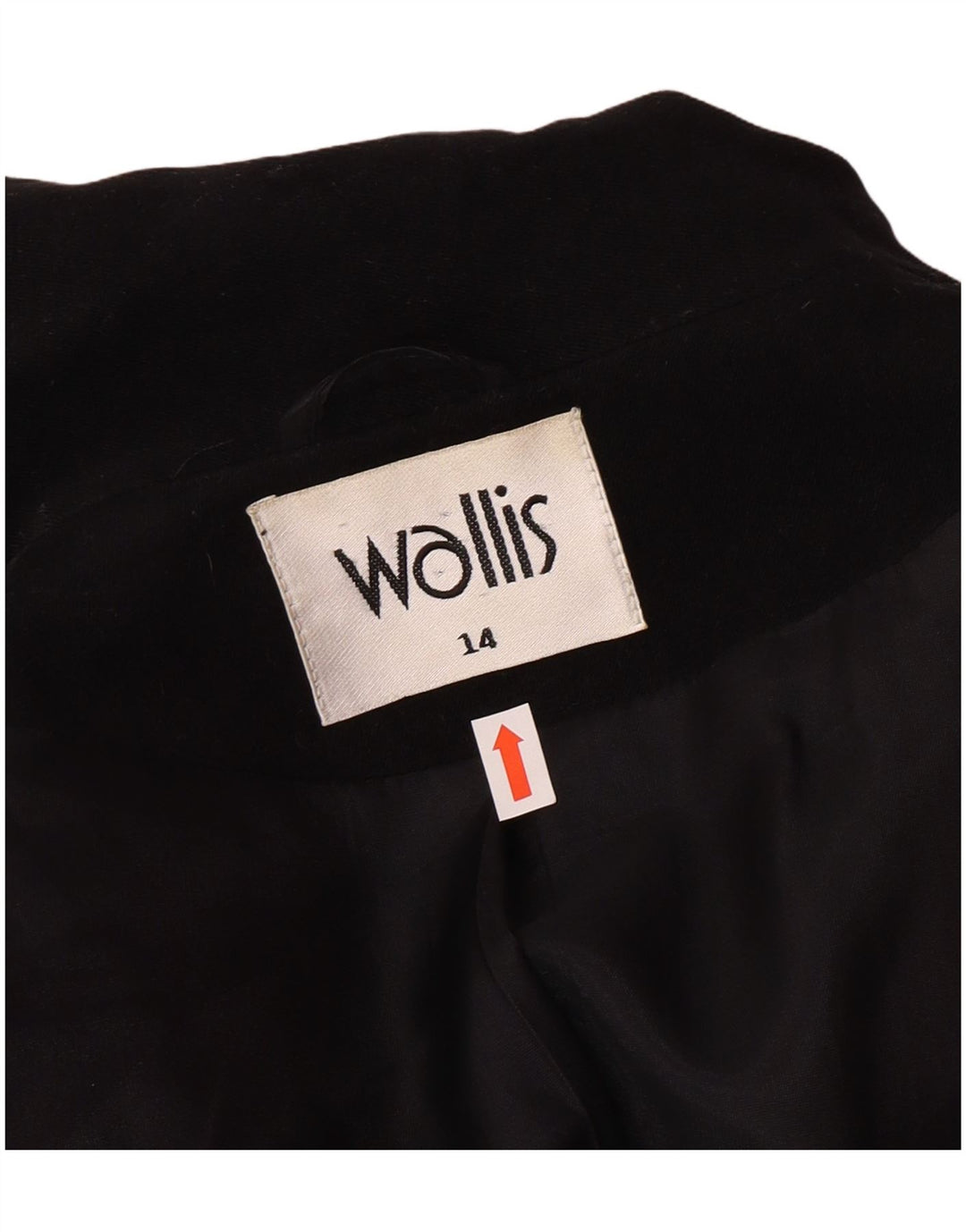 Wallis Womens Longline 3 Button Blazer Jacket UK 14 Large Black Classic