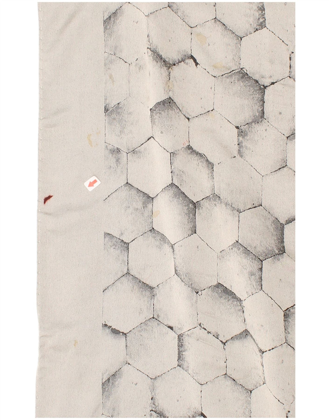 Vintage Mens Geometrical Rectangle Scarf One Size Grey Geometric Classic