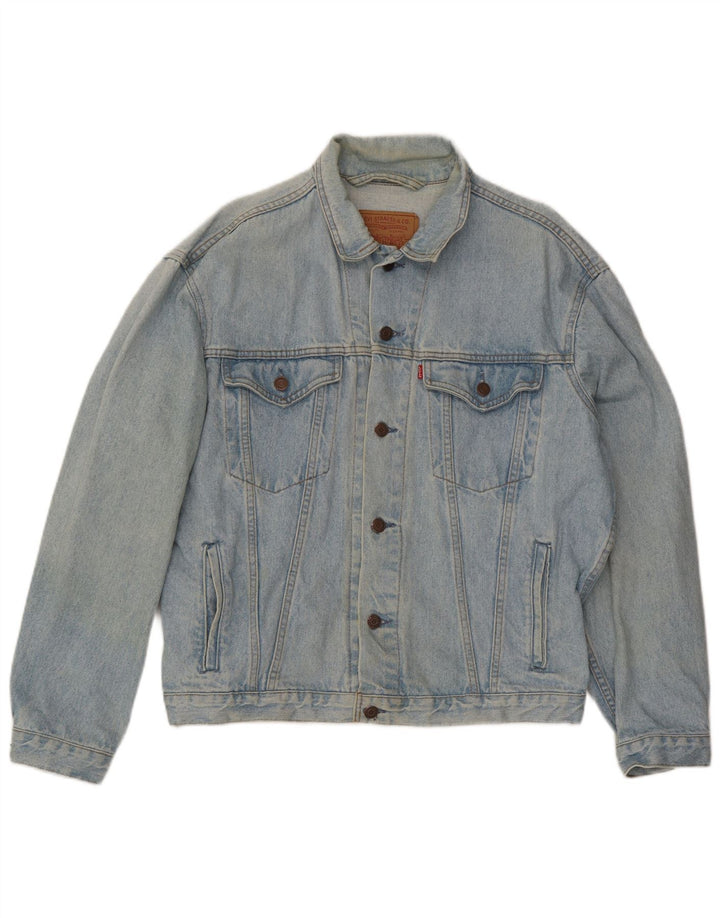 Levi's Mens Denim Jacket UK 38 Medium Blue
