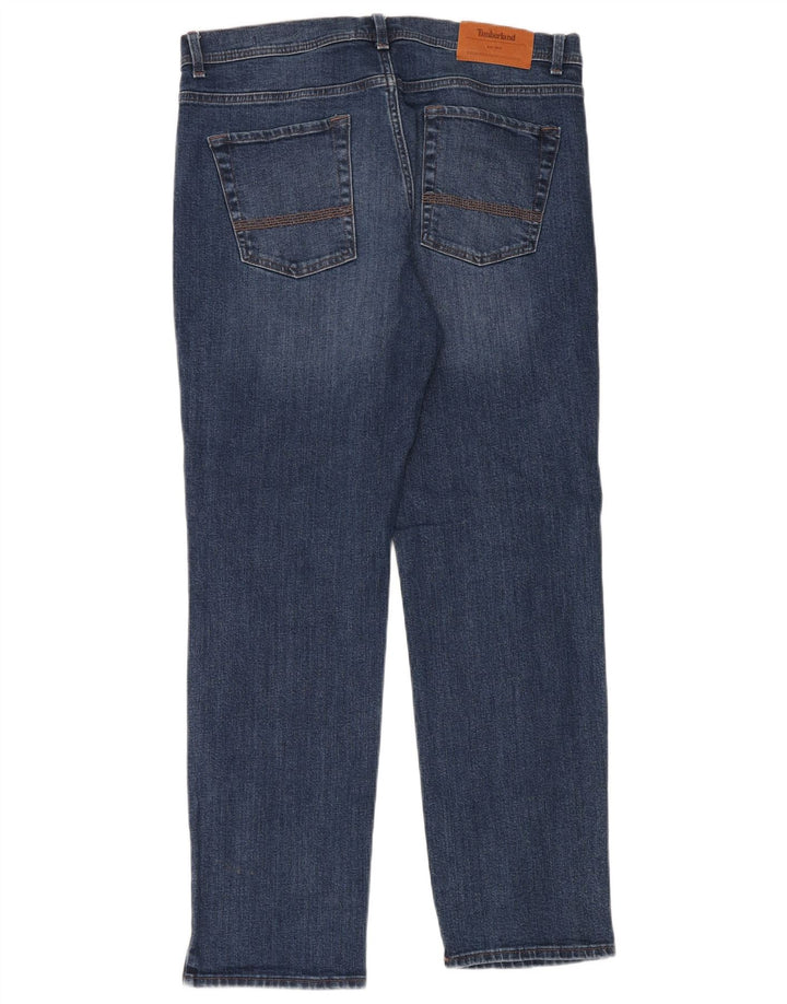 TIMBERLAND Mens Straight Jeans W34 L32 Blue Cotton