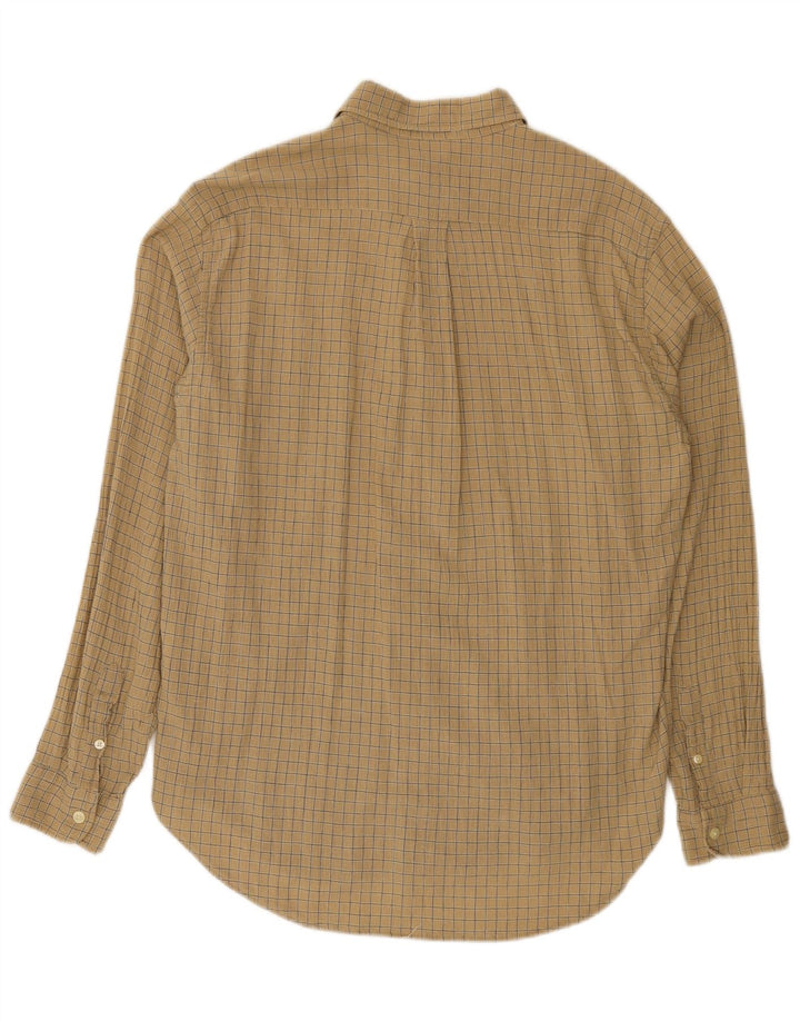 Calvin Klein herreskjorte stor beige ternet bomuld