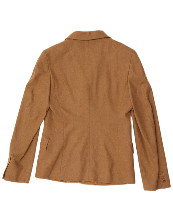 Vintage Womens 3 Button Blazer Jacket IT 46 Large Brown
