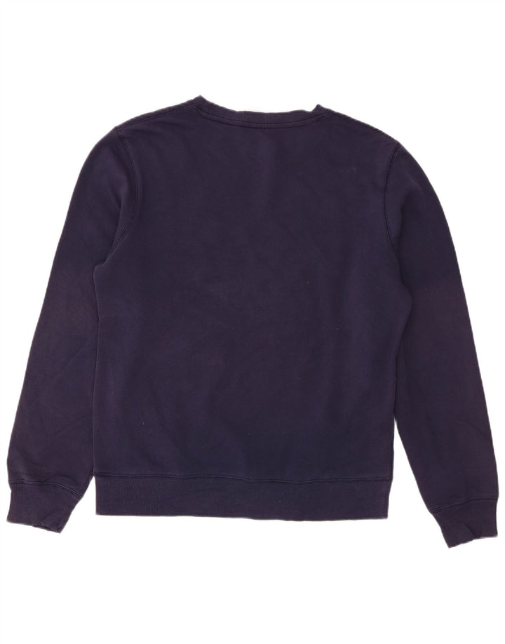 Champion Mens Graphic Sweatshirt Jumper Small Navy Blue Cotton
