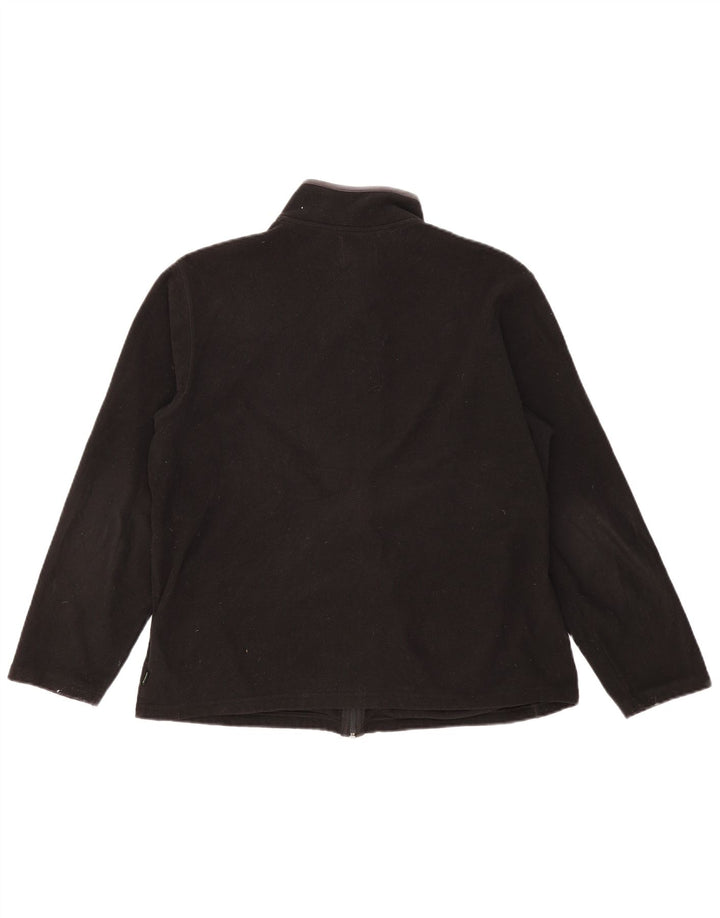 Marks & Spencer Mens Fleece Jacket UK 40 Large Black Polyester