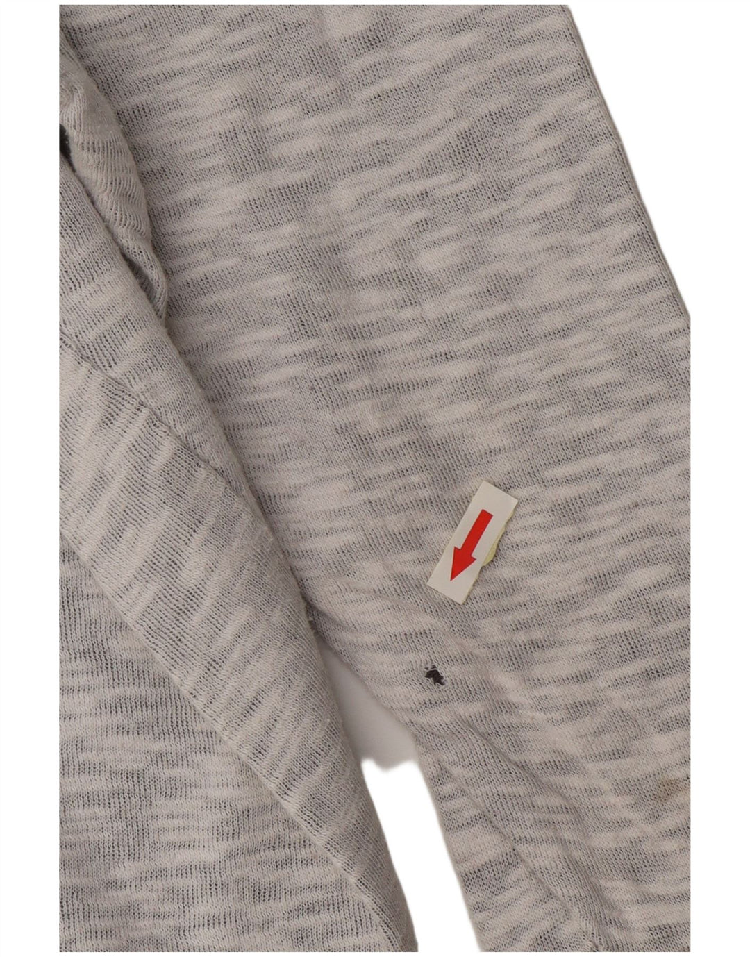 Adidas Dame Grafisk Oversized Sweatshirt Jumper UK 14 Large Grey Flecked