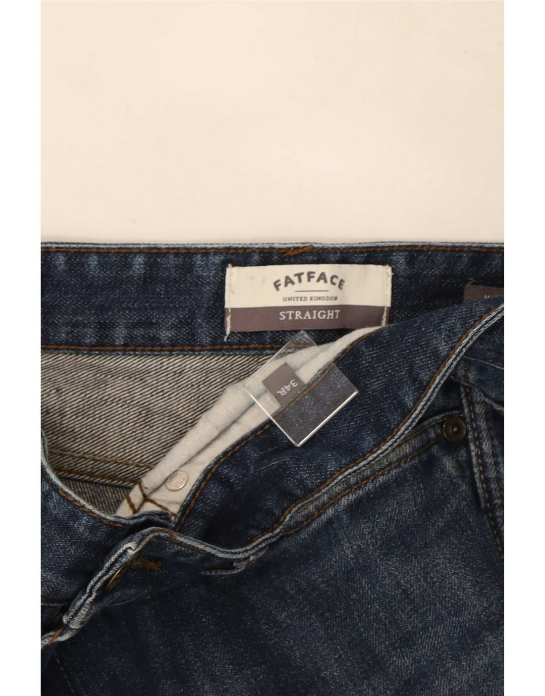 Fat Face Mens Straight Jeans W34 L30 Blue Cotton