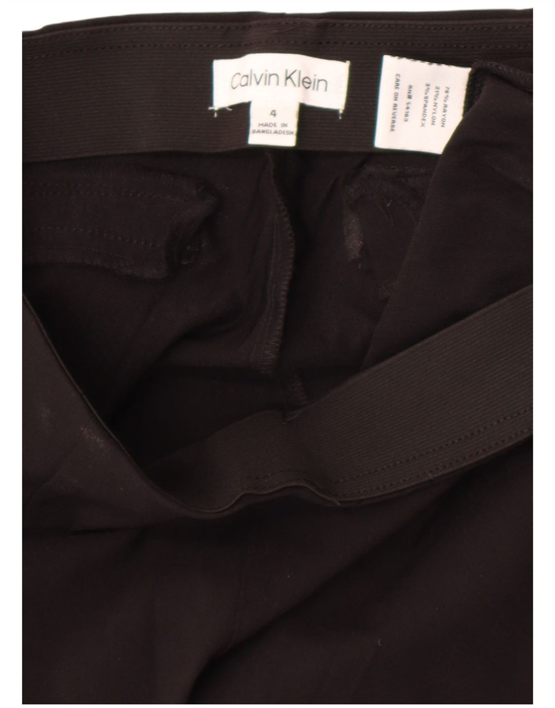 Calvin Klein Damen Leggings US 4 Small Schwarz Rayon