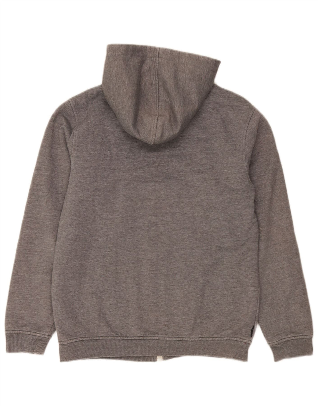 Billabong Boys Graphic Zip Hoodie Sweater 15-16 Years Grey Polyester