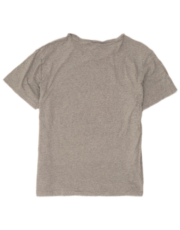 Polo Ralph Lauren Womens Graphic T-Shirt Top UK 16 Large Grey Cotton