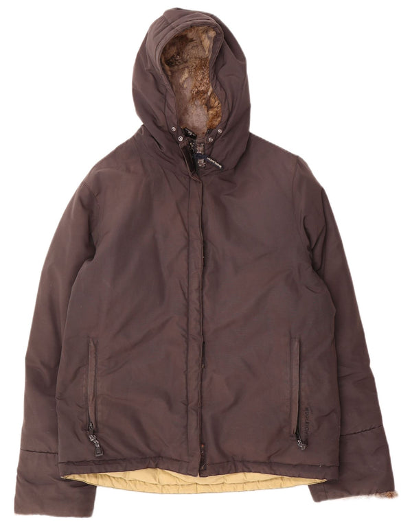 Woolrich női kapucnis, párnázott dzseki UK 16 nagy barna