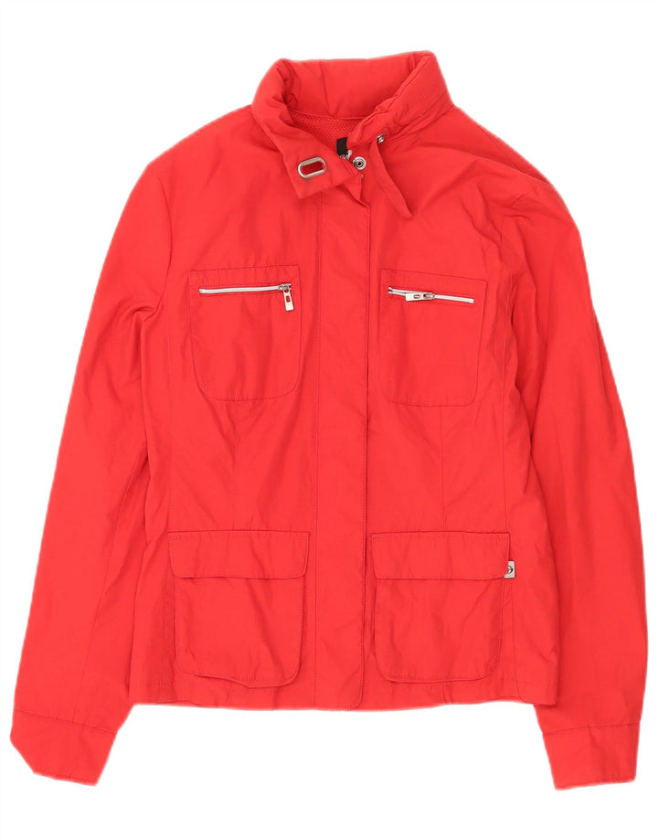 Sergio Tacchini Womens Utility Jacket IT 42 Medium Red Polyamide
