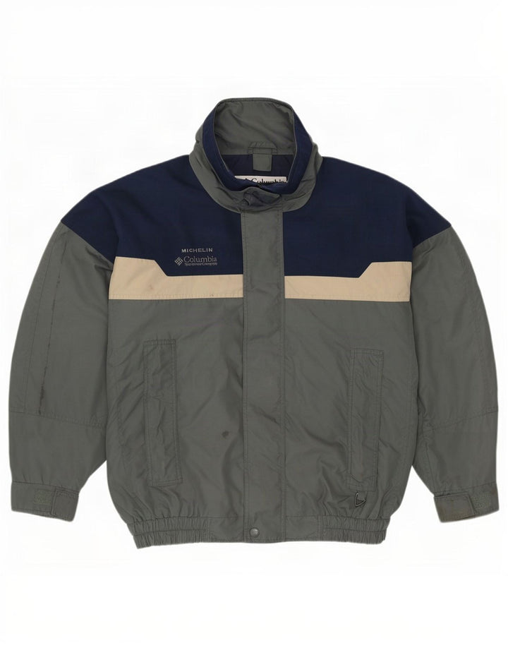 Columbia Veste de pluie coupe ample Bugaboo pour homme UK 38 Gris moyen Colourblock