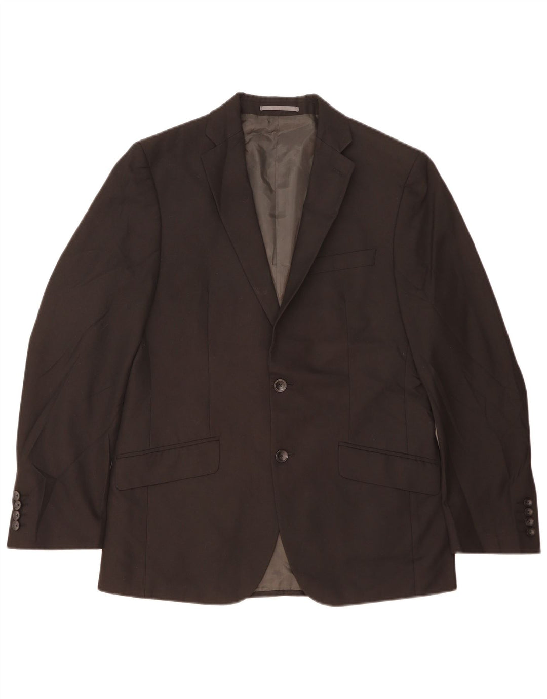 Giacca blazer a 2 bottoni da uomo Marks & Spencer UK 38 poliestere nero medio