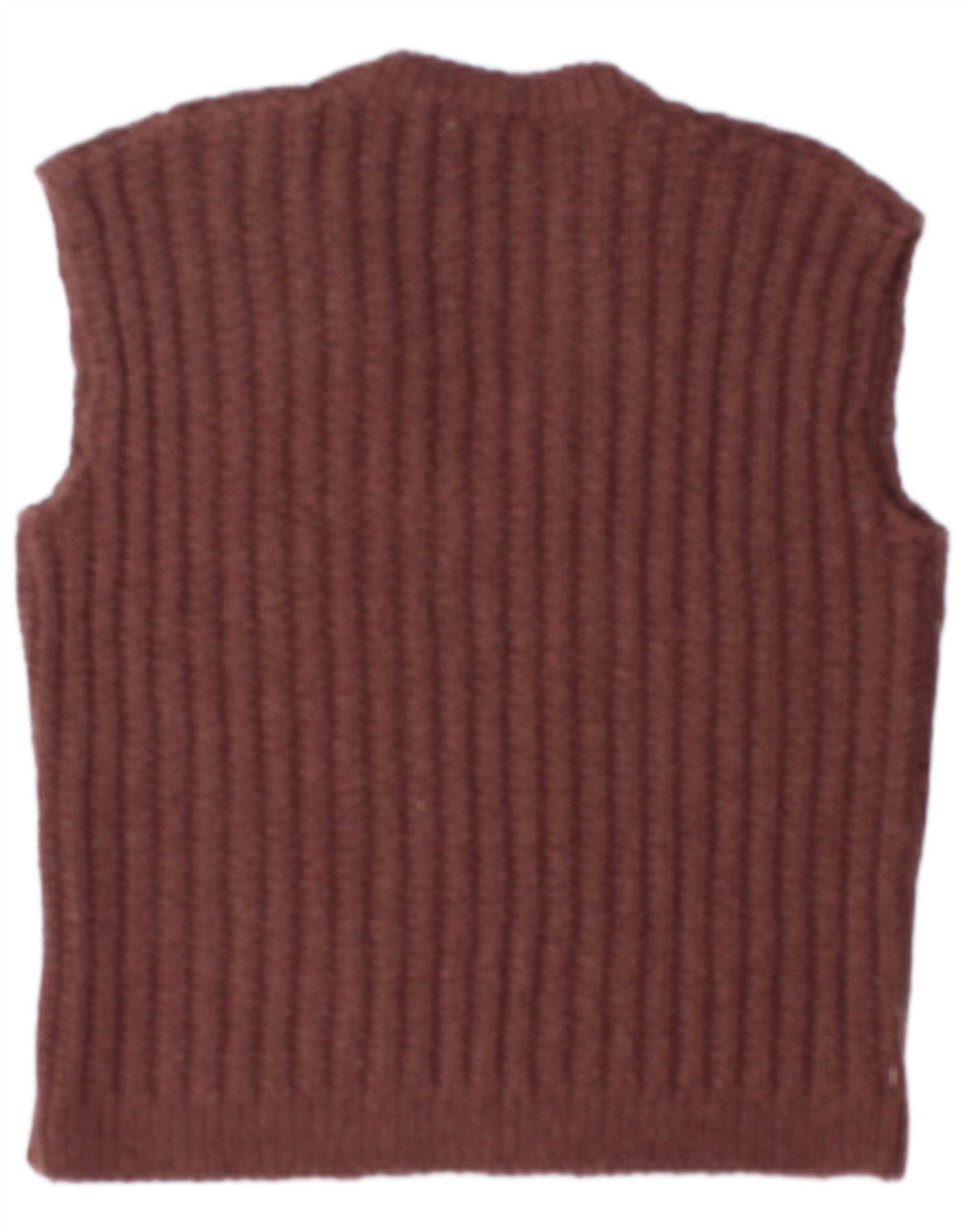 Vintage Herren Weste Tank Top Groß Braun